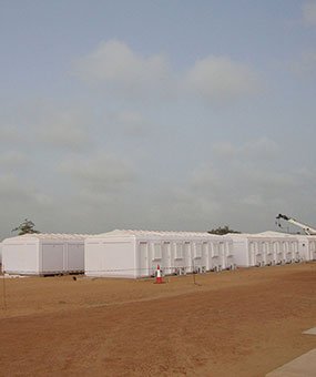 Instalação de cabines de gerenciamento modular concluídas no Senegal