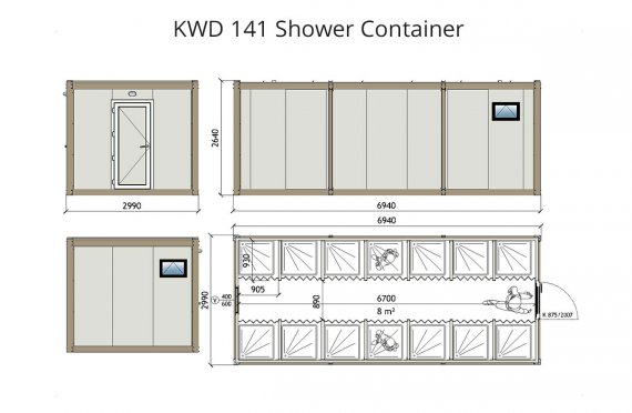 Contentor wc kwd 141