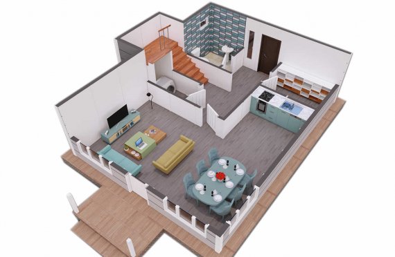 Duplex Pré-fabricado com Aspeto Clean, 126 m2