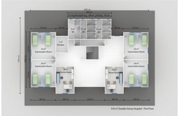 Hospital modular 576m²